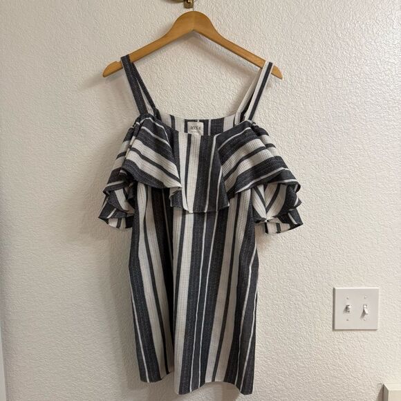 Misa Los Angeles Revolve Striped Nicolette Dress Size M - Picture 1 of 7